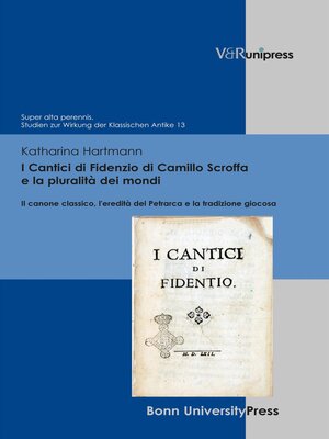 cover image of I Cantici di Fidenzio di Camillo Scroffa e la pluralità dei mondi